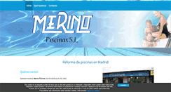 Desktop Screenshot of merinopiscinas.com